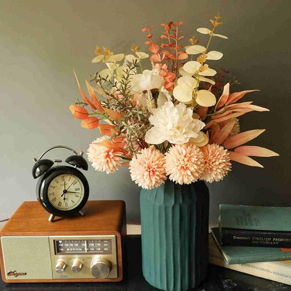 Artificial Flowers, Artificial Silk Plants, Dandelion Bouquets, Home and Wedding Decorations, Champagne