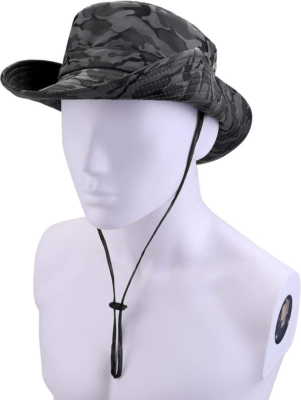 Fiskerhat Åndbar Solbeskyttelse Boonie Hat Bred Skygge Safari Solhat