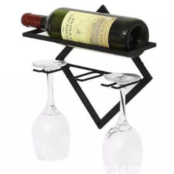 Upside Down Wall Mounted Wine Rack Bottle