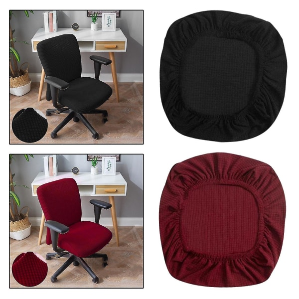 2 kpl Toimistotuolin Päällinen - Universaali Venyvä Työpöydän Tuolin Päällinen Irrotettava Tuolin Päällinen Pölynkestävä Tietokoneen Tuolin Päällinen Työpöydän Tietokoneen Tuolille
