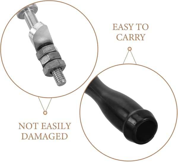 Stainless Steel Fireplace Door Handle with Easy Maintenance and Universal Compatibility