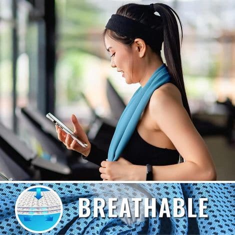 Cooling Towel for Neck and Face, Cooling Wrap, Made of Microfiber