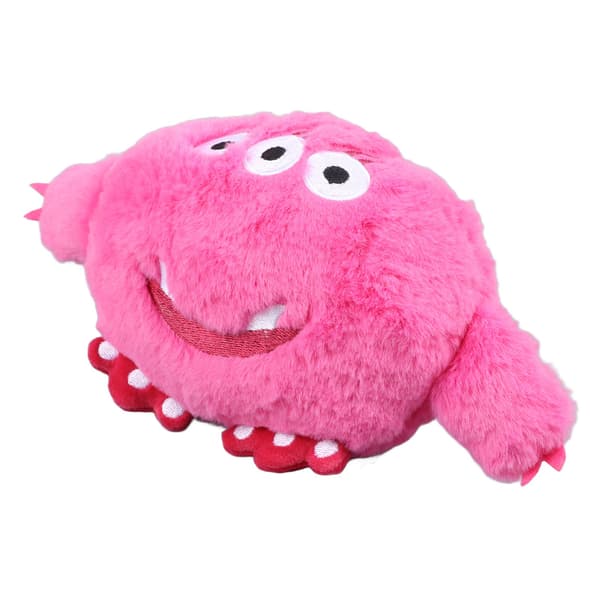 Rechargeable Squeaky Plush Pet Toy Soft Comfortable Interactive Pink Pet Supplies_Super Gift