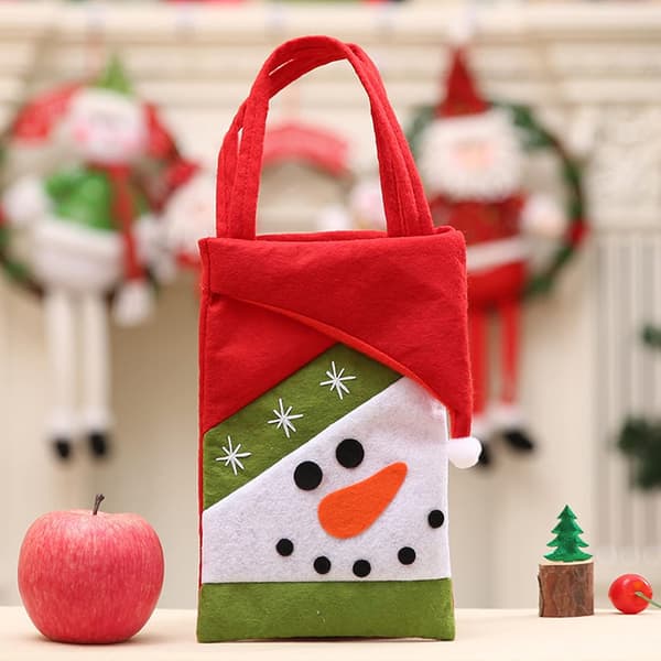 God Jul Presentpåsar, Juläpple Godis Snacks Jutesäck