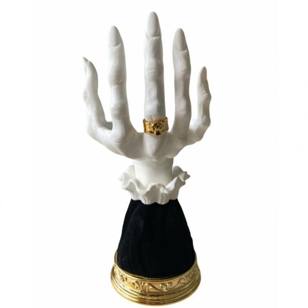 Halloween Palm Ljus, Terror Häxhand Ljus, Gotisk Dekorativ Resin Häx Ljus, Halloween Familjesammankomst Dekoration