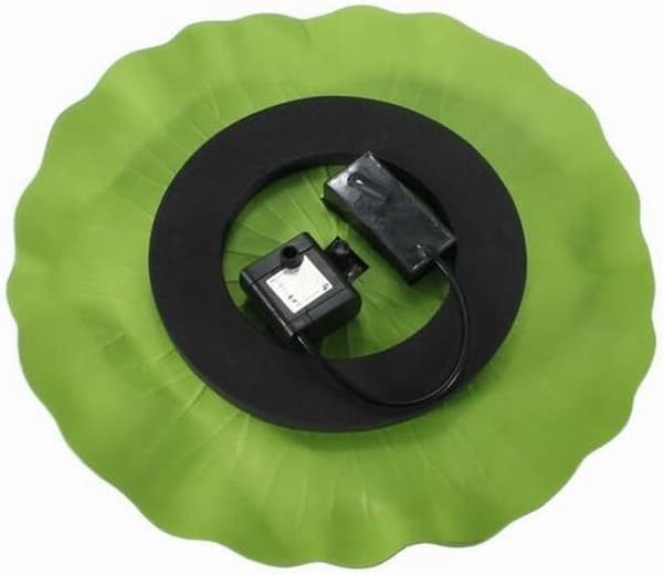Solcellepumpe damppumpe springvand lotusblad solenergi have