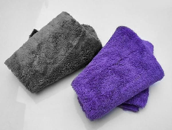 Korallifleece-pyyhe, autonpuhdistuspyyhe, 15,7 x 15,7 tuumaa harmaa (2 kpl)