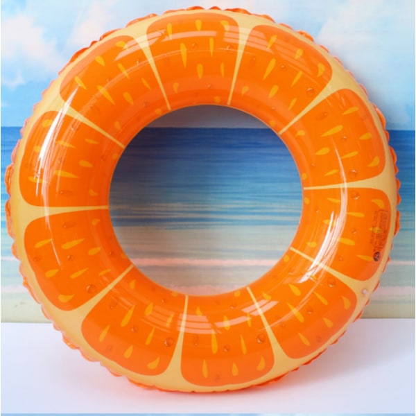 Frukt Pool Float, Badring, Uppblåsbar Badring för Barn, 1 Stil Sommar Pool Leksak för Kul