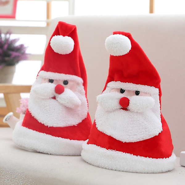Julgranspynt Present Julsemester Dekoration Hatt Leksak Hatt Ornament1pcs-röd