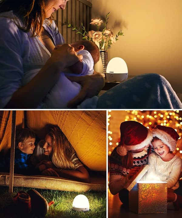 Bevægelsessensor Natlampe, Genopladelig Bordlampe, Multifunktionel