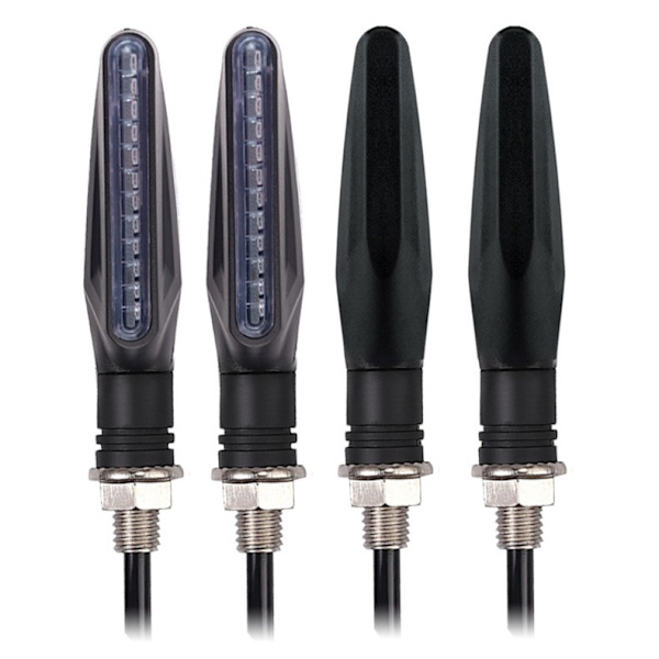 Motorcykelblinkers 4 st Trafikljus Blinkers Motorcykelblinkers 12V 12 LED-lampor