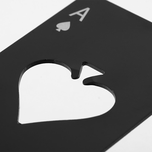 Kreditkortsstorlek Kasino Pokerformad Flasköppnare (1)