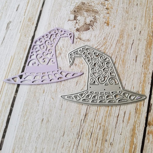 CWitch Hat Metal Skæreform Halloween Hat Skabelon Die Cut Velegnet til DIY HåndværkC