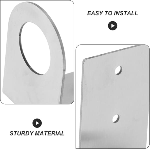 2,8 cm rustfritt stål, ingen boring, enkel installasjon, elegant moderne design for baderom