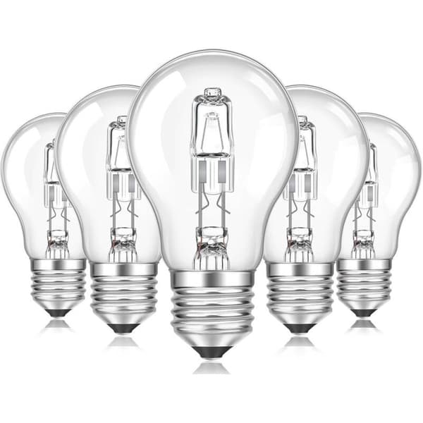 E27 A55 Dimmable Light Bulb, Warm White Light, Clear Spherical E27 A55 Light Bulb Suitable for Ceiling Lights, Table Lamps, Wall Lamps, Floor Lamps