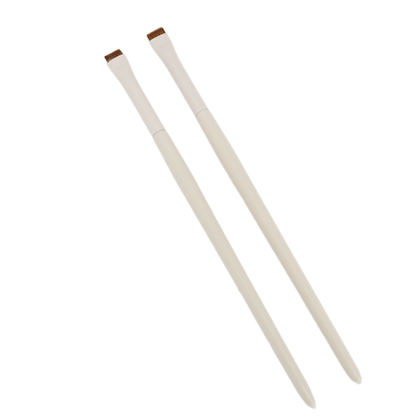 2pcs Fine Angled Eyeliner Brushes Ultra Thin Slanted Flat Angle Makeup Brushes for Eye Makeup
