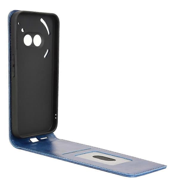 (Ny) Magnetisk lodret flip-etui i læder (Til Nothing Phone 2a)