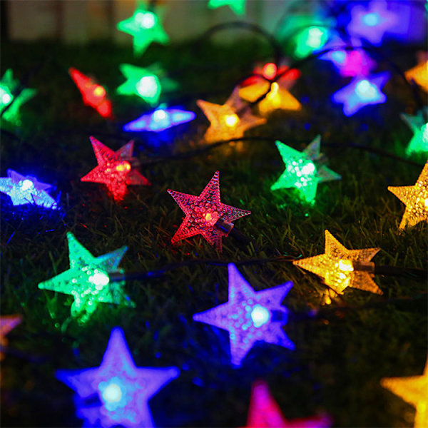 39 fot 100 LED Julelys - Juletrelys - 8 Moduser Utendørs Vanntette Julelys med Plugg