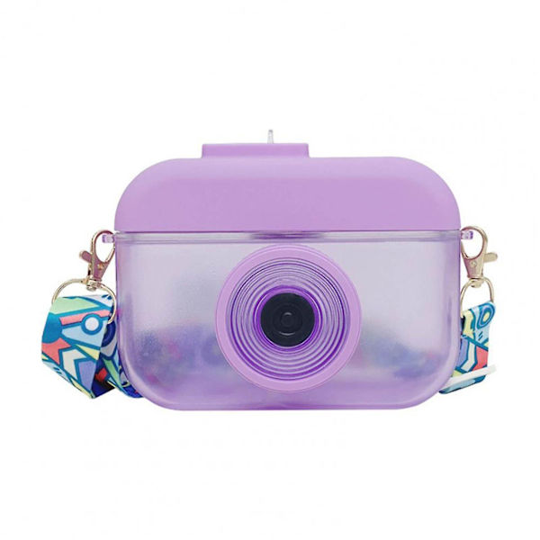 Sööt Olki Pullot Rintahihnalla Naisille Kawaii Vesi Pullo Lapsille Kouluun Matkalle (1kpl)violetti