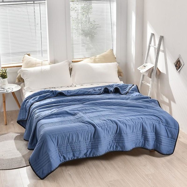 Ultraviilentävä peitto täys- ja kahdelle vuoteelle Erittäin pehmeät pestävät peitot aikuisille lapsille 100x150 cm sininen 100x150cm Blue