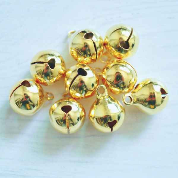 Pieni Metalli Kello Joulukello DIY Helmi Koriste Tarvikkeet - 14mm