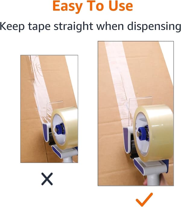 Teipdispenser for pakketeip, 4,45 cm bred teip, 7,62 cm innerpapprør