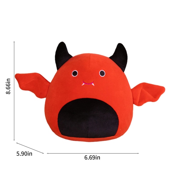 2023 Halloween-koristeet Juhlapuolueen Koriste-esineet Paholainen Lepakot Nuken Pehmolelut Halloween-nuket Punainen Red