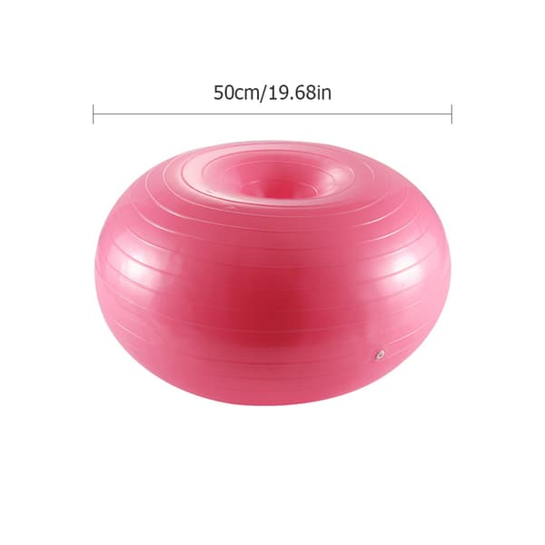 Inflatable Yoga Ball for Core Training Stability Balance Pilates Exercise with Pump