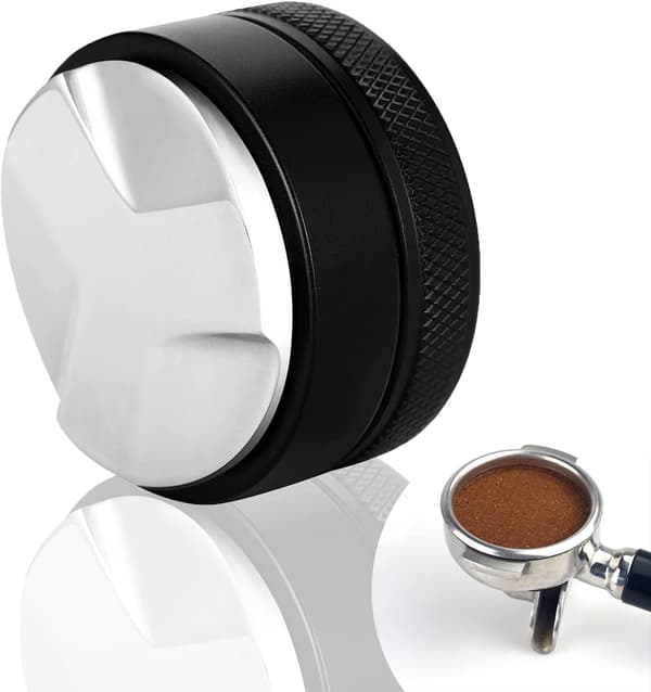 Kaffeudjævner, 58mm 304 Rustfrit Stål Kaffeudjævner, Malet Kaffe Udjævningsværktøj, Sort