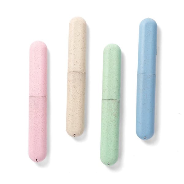 4PC Toothbrush Holder Travel Case, Keep Brushes Clean for Vacation