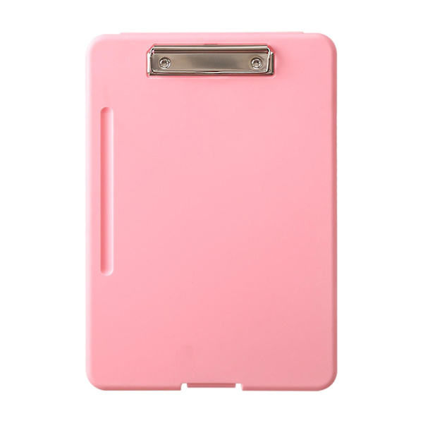 2 i 1 A4 Filmappe Plastikmappe Organizer Klipsbord Pink