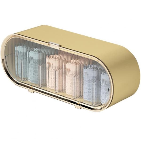 Underwear Storage Box, Socks, Panties, Bras, Wall-Mounted, Multi-Grid, Movable Divider, Dustproof, Yellow