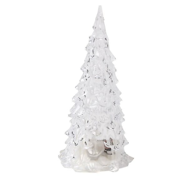 Nyhet Klar Led Blinkende Juletre Bordlampe Dekorasjon (transparent 1 stk)