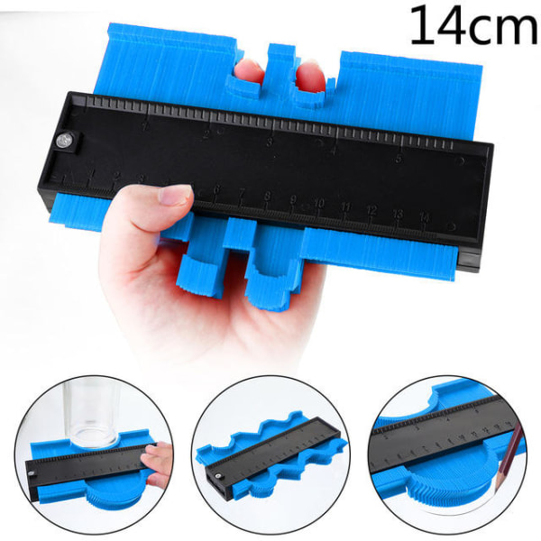 (5\" Bred och 10\" Bred) Konturmätare Duplicators, Enkel Form Konturmätare Duplicering, Omedelbar Mall För Böjda