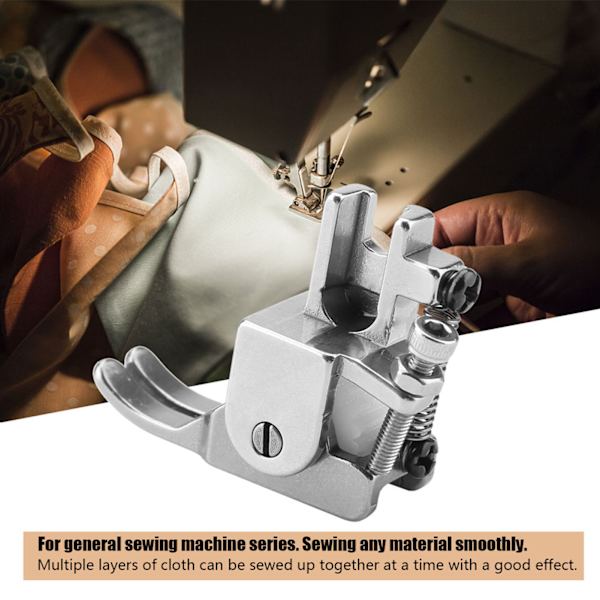 Adjustable Roller Presser Foot Sew Leather Thick Fabrics