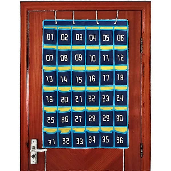 HA~36 Numbered Pockets Hanging Bag Hanging Organizer