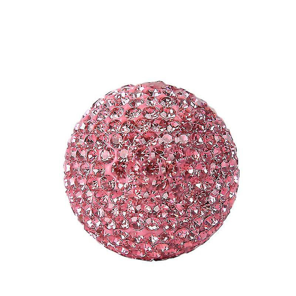 Bilstolpspegelhänge Lyckoboll Jul Kristallhänge Bling Biltillbehör För Kvinnor Rhinestone 2st
