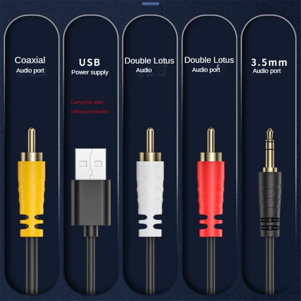 Digital til analog omformer SPDIF optisk digital Toslink til analog stereo lyd RCA lydadapter med optisk kabel