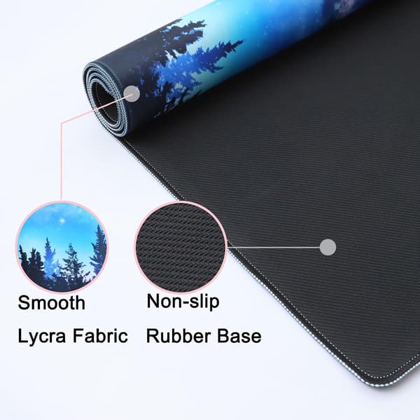 Desk Mat, Extended Gaming Mouse Pad, with Non-Slip Stitching on the Underside, Suitable for Computers, Office Use, Keyboards, and Laptops.