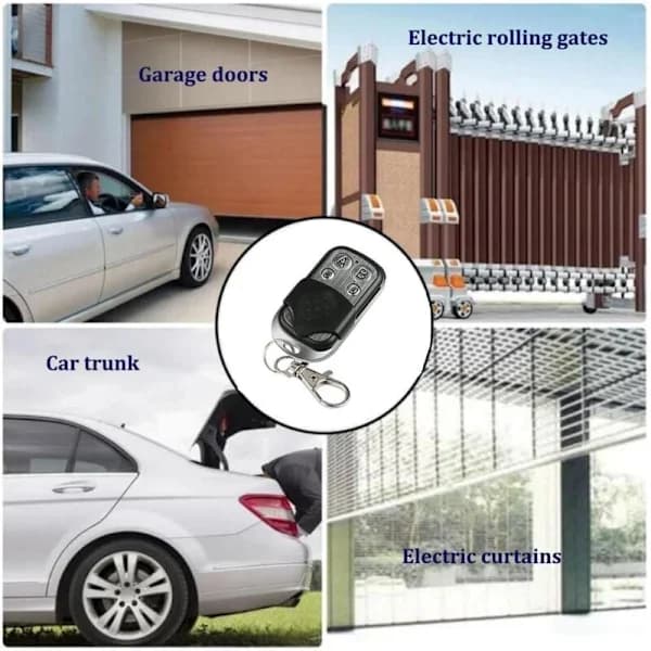 433MHz Remote Control Gate, Garage Door Remote Control Wireless Duplicator Cloning 433.92 MHz