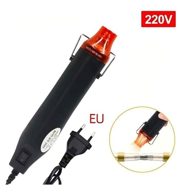 Heat gun with retractable support seat, DIY tool, mini blower, soldering temperature, crafts