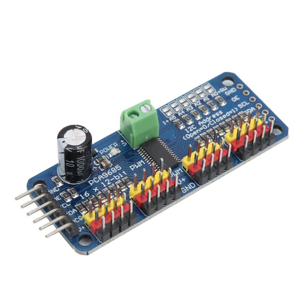 PWM Servo Driver 16-kanals motorstyringskortmodul IIC-interface PCA9685 til robot