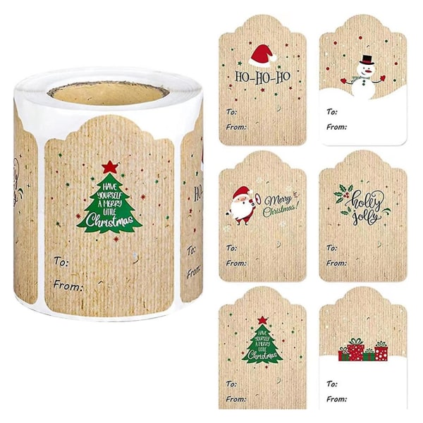 Glædelig Jul Bagning Kage Etiketter Klistermærker Konvolut Invitationer Forsegling Klistermærker