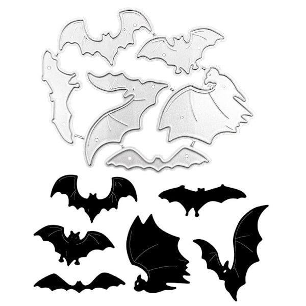 Halloween Bat Metal Skæreform DIY Kulstofstål Prægningsskabelon Skabelon