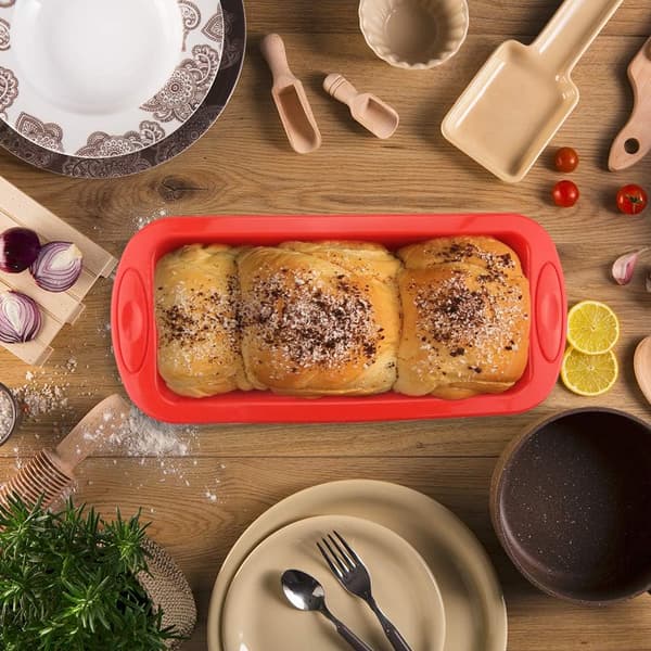 Dyb Rektangulær Non-Stick Brødform Silikonebageform