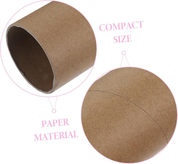 Craft Tubes Cylinder 18pcs Paper Tubes Wind Chimes Craft Rolls for Creative Projects