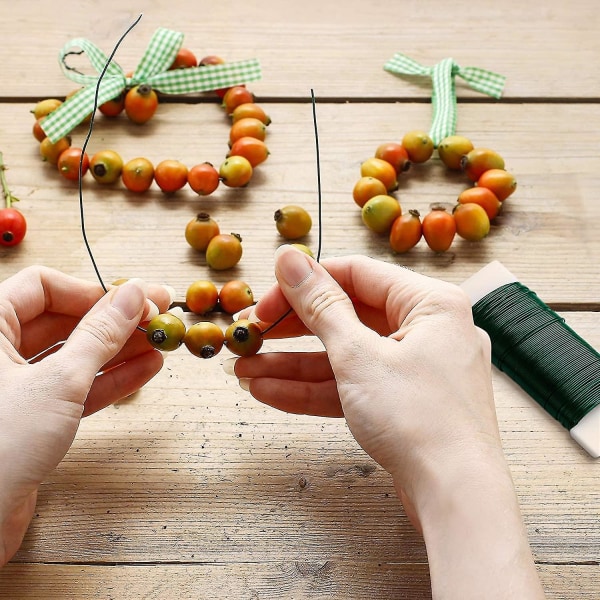 Floristtråd Flexibel Paddeltråd För DIY-Hantverk, Julkransar, Kransar, Blombuketter Och Blomsterarrangemang Grön 1st
