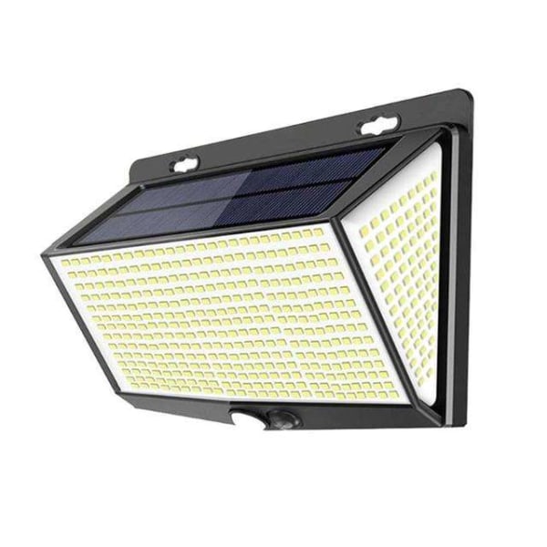 Solcellelys Utendørs, 2-pakning 288 LED Solcellelys, 3 Moduser Utendørs Solcellelampe IP65 Vanntett Solcelle-LED-lys Utendørs Lys