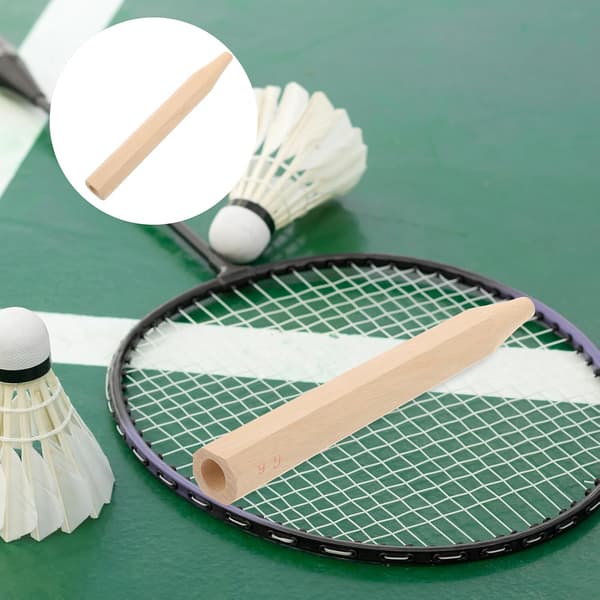 Replacement Wooden Handle for Badminton Racket, Grip Repair Kit