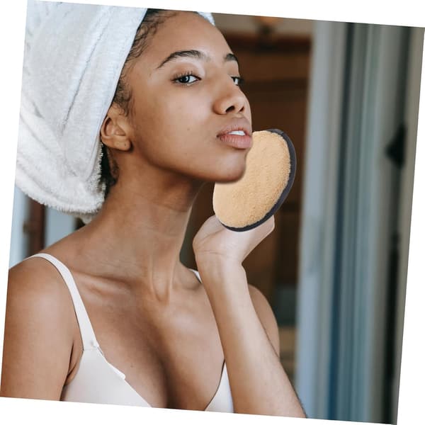 3 genanvendelige makeupfjernerpuder Bløde dobbeltsidede ansigtsrensere